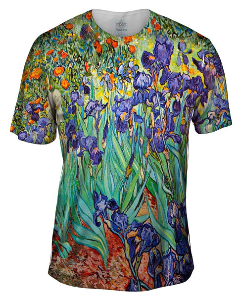 Vincent Van Gogh - Irises (1889) Mens T-Shirt