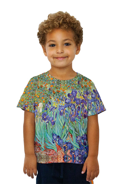 Kids Vincent Van Gogh - Irises (1889) Kids T-Shirt