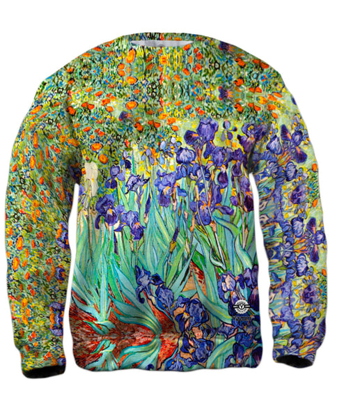 Vincent Van Gogh - Irises (1889) Mens Sweatshirt