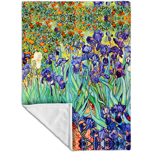 Vincent Van Gogh - Irises (1889) Fleece Blanket