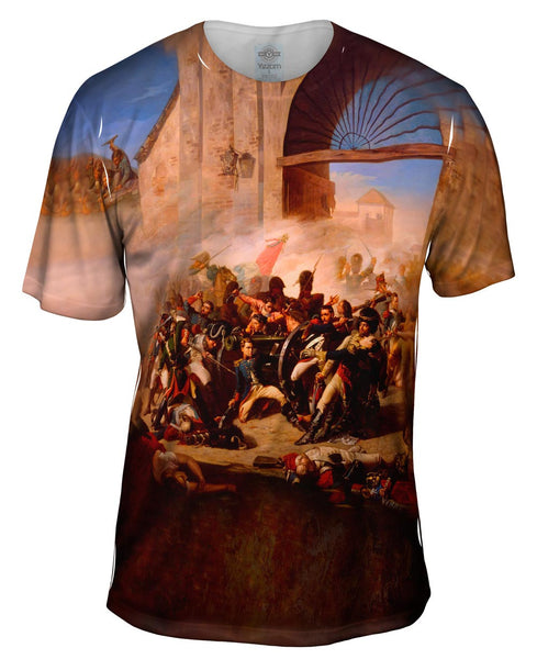 Manuel Castellano - Muerte de Daoiz y defensa del parque de artillería por el pueblo de Madrid el 2 de mayo de 1808 (1862) Mens T-Shirt