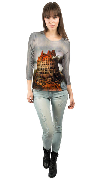 Bruegel - "Babel Tower" (1563)&nbsp;Womens 3/4 Sleeve
