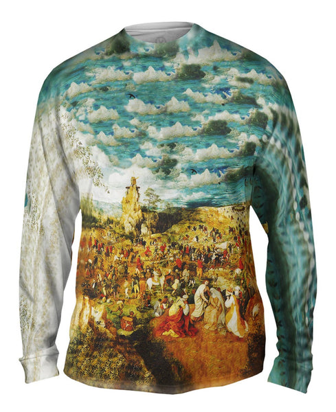Bruegel - "Procession To Calvary" (1564) Mens Long Sleeve