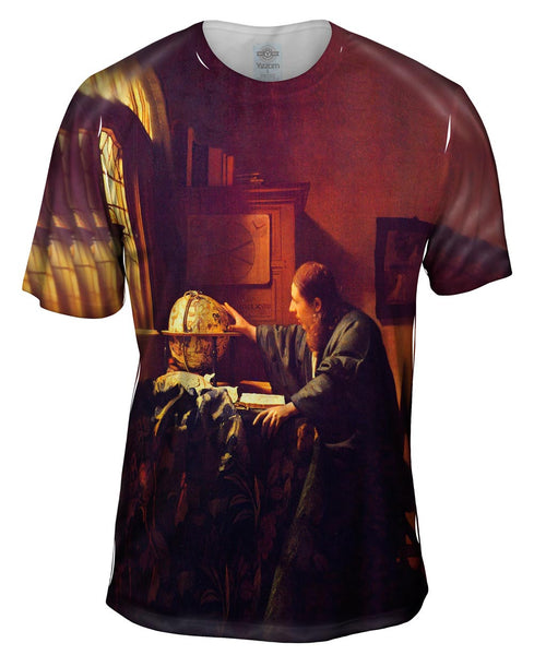 Vermeer - "The Astronomer" (1668) - Louvre, Paris Mens T-Shirt