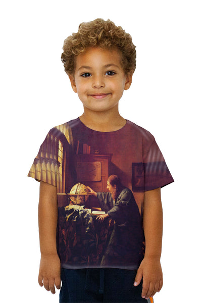Kids Vermeer - "The Astronomer" (1668) - Louvre, Paris&nbsp;Kids T-Shirt
