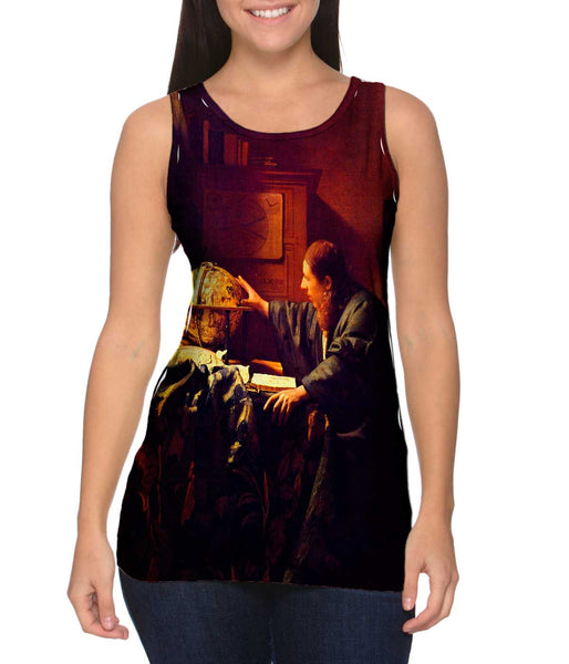 Vermeer - "The Astronomer" (1668) - Louvre, Paris Womens Tank Top