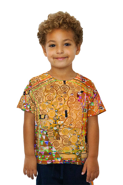 Kids Gustav Klimt - "The Tree Of Life" (1905) Kids T-Shirt