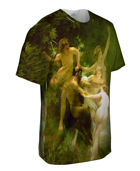 William Adolphe Bouguereau - "Nymphs and Satyr" (1873)&nbsp;Mens T-Shirt
