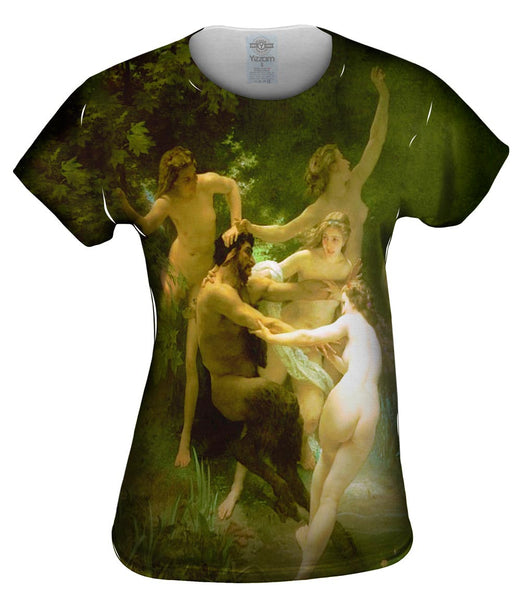 William Adolphe Bouguereau - "Nymphs and Satyr" (1873) Womens Top
