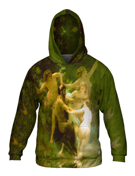 William Adolphe Bouguereau - "Nymphs and Satyr" (1873) Mens Hoodie Sweater