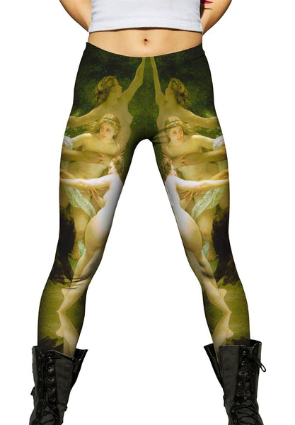 William Adolphe Bouguereau - "Nymphs and Satyr" (1873)&nbsp;Womens Leggings