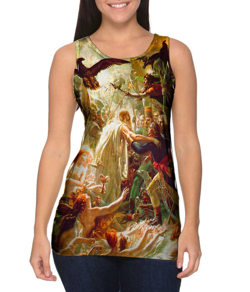 Anne-Louis Girodet de Roussy-Trioson - "Apotheosis of French Soldiers Fallen In The Liberation War" Womens Tank Top