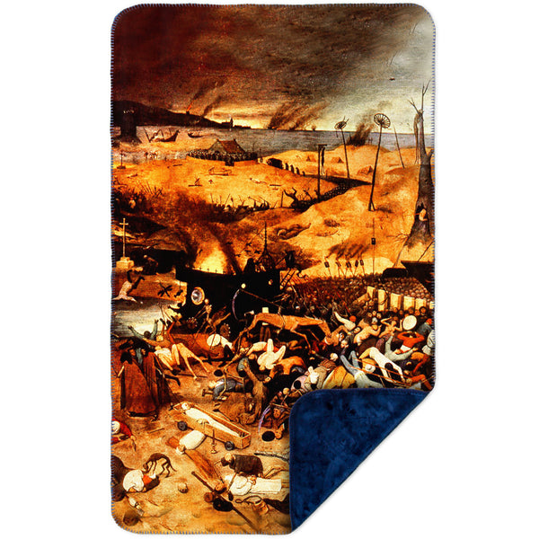 Bruegel - "Triumph of Death" (1562) MicroMink(Whip Stitched) Navy