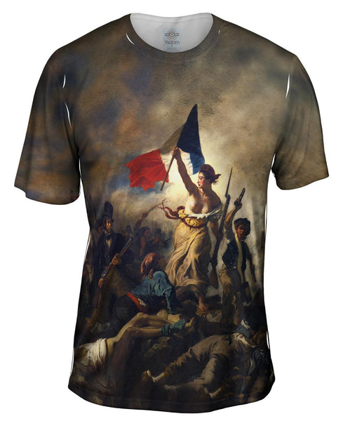 Eugene Delacroix - "La Liberte guidant le peuple (Liberty Leading the People)" Mens T-Shirt