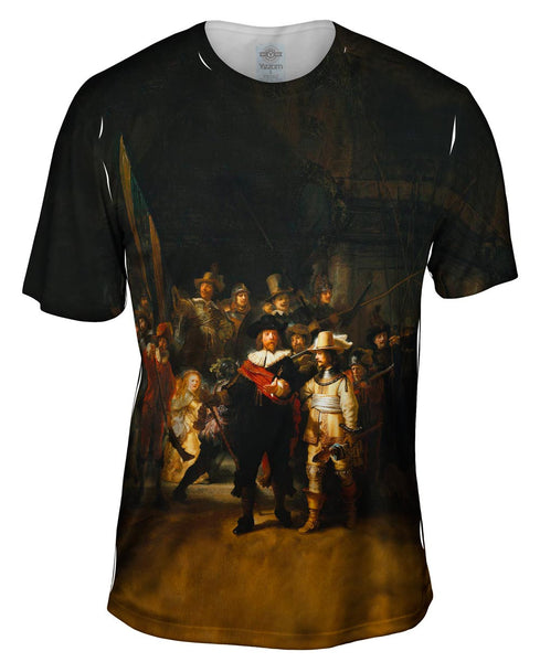 Rembrandt - "De Nachtwacht (Nightwatch)" (1642) Mens T-Shirt
