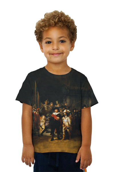 Kids Rembrandt - "De Nachtwacht (Nightwatch)" (1642)&nbsp;Kids T-Shirt