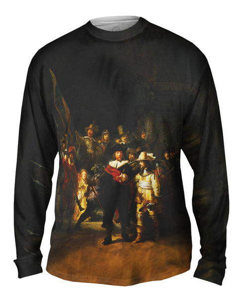 Rembrandt - "De Nachtwacht (Nightwatch)" (1642) Mens Long Sleeve