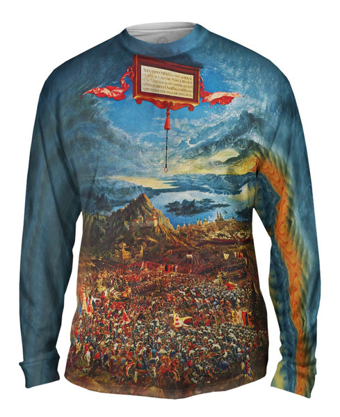 Altdorfer - "Die Alexanderschlacht-The Battle of Alexander the Great" (1529) Mens Long Sleeve