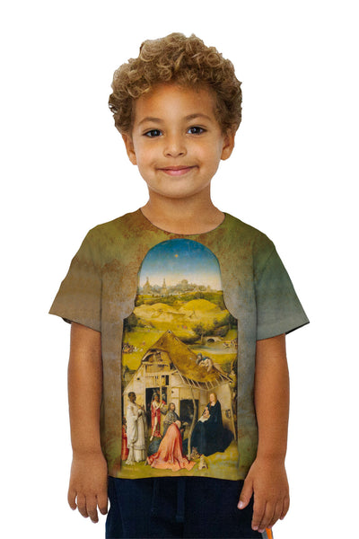 Kids Hieronymus Bosch - "The Adoration of the Magi" (1510) Kids T-Shirt
