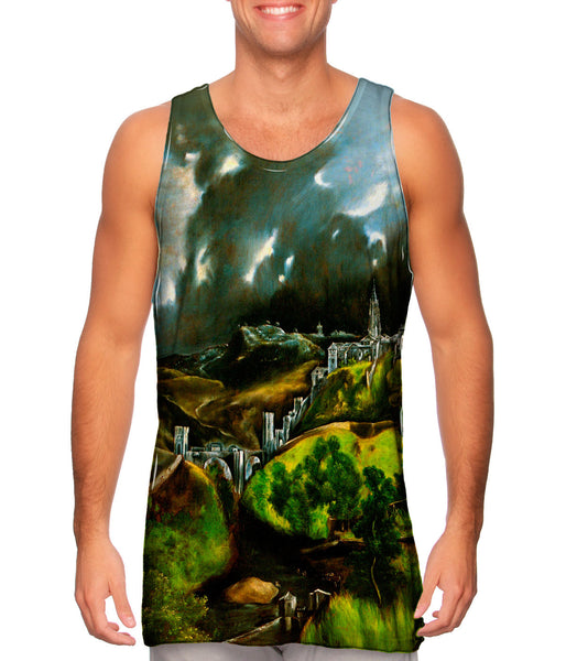 El Greco - "View of Toledo" (1596–1600)&nbsp;Mens Tank Top