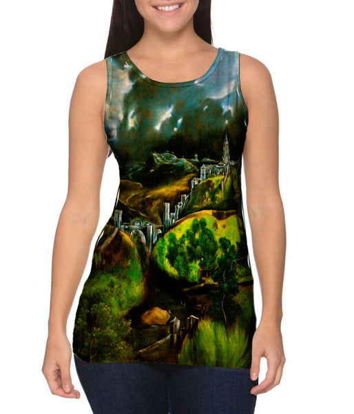 El Greco - "View of Toledo" (1596–1600)&nbsp;Womens Tank Top