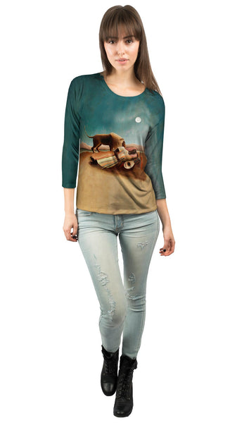 Henri Rousseau - "Sleeping Gypsy" (1897)&nbsp;Womens 3/4 Sleeve