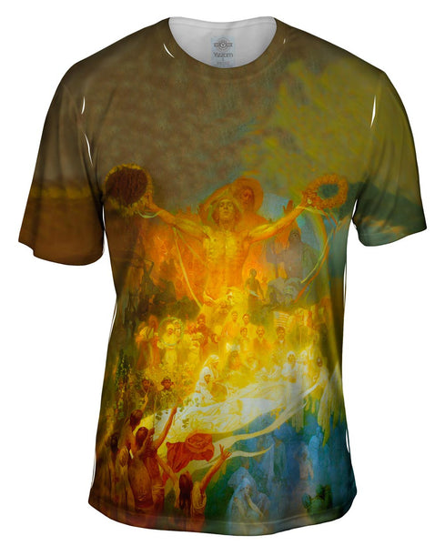 Mucha - "The Apotheosis of the Slavs" Mens T-Shirt