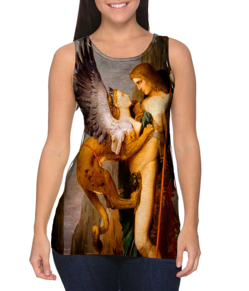 Gustave Moreau - "Oedipus and the Sphinx" (1864) Womens Tank Top
