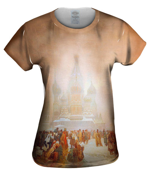 Mucha - "The Abolition of Serfdom in Russia" (1914) Womens Top