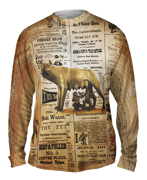 The Capitoline Wolf Mens Long Sleeve