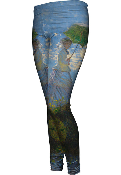 Monet -"Woman with a Parasol" (1875)&nbsp;Womens Leggings