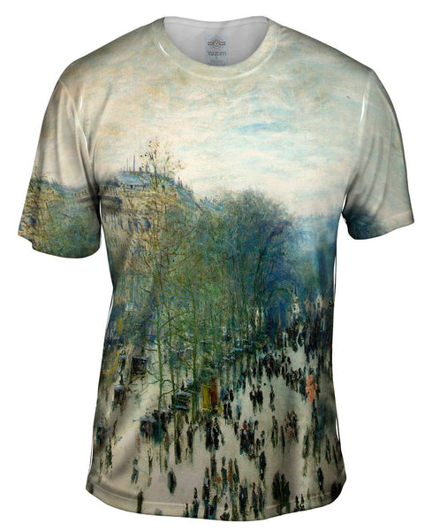 Monet -"Boulevard des Capucines" (1874) Mens T-Shirt