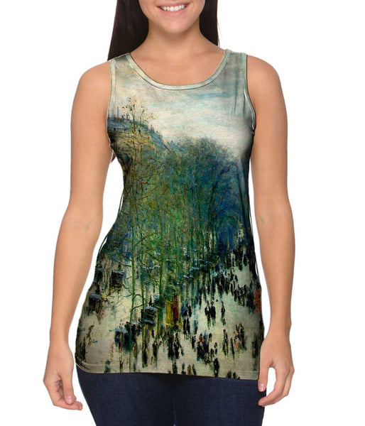 Monet -"Boulevard des Capucines" (1874) Womens Tank Top