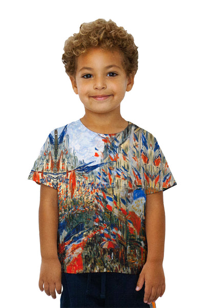Kids Monet -"Rue Saint-Denis" (1878)&nbsp;Kids T-Shirt