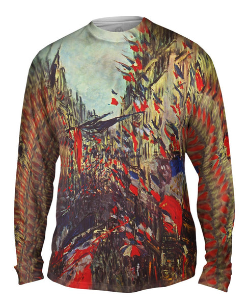 Monet -"Rue Saint-Denis" (1878) Mens Long Sleeve