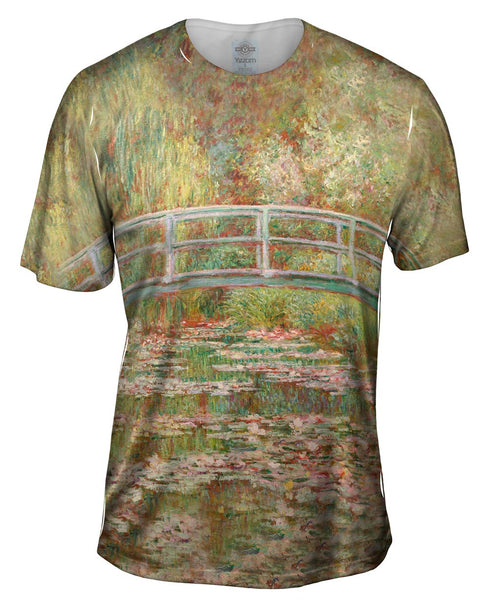 Monet -"Bridge Over Water Lilies" (1899) Mens T-Shirt