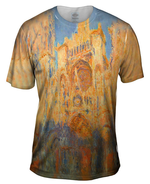 Monet -"Rouen Cathedral Sunset" (1893) Mens T-Shirt