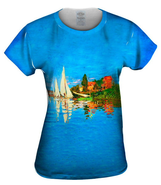 Monet -"Regatta at Argenteuil" (1872)&nbsp;Womens Top
