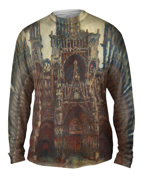 Monet -"Roun Cathedral Evening" (1894) Mens Long Sleeve