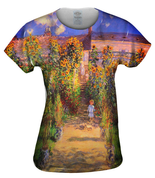 Monet -"Garden at Vetheuil" (1880)&nbsp;Womens Top