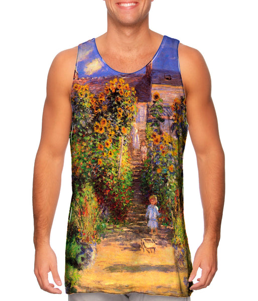 Monet -"Garden at Vetheuil" (1880)&nbsp;Mens Tank Top