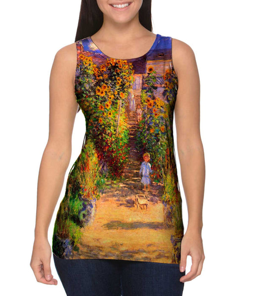Monet -"Garden at Vetheuil" (1880)&nbsp;Womens Tank Top