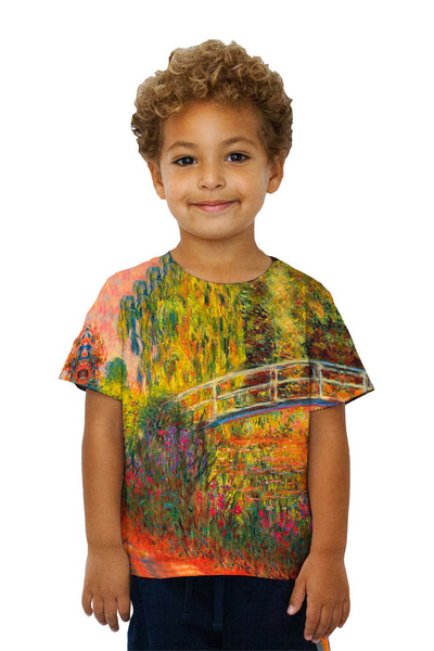 Kids Monet -"Water Lily Pond" (1900) Kids T-Shirt