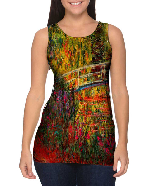 Monet -"Water Lily Pond" (1900) Womens Tank Top