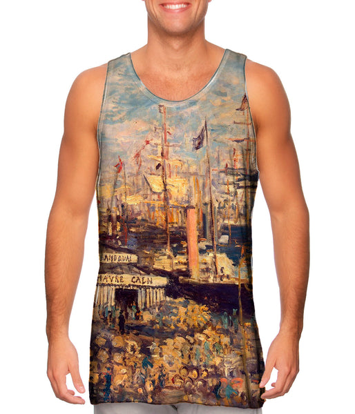 Monet -"Grand Quai at Havre" (1872)&nbsp;Mens Tank Top