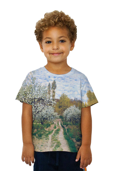 Kids Monet -"Trees in Bloom" (1872)&nbsp;Kids T-Shirt
