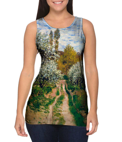 Monet -"Trees in Bloom" (1872)&nbsp;Womens Tank Top
