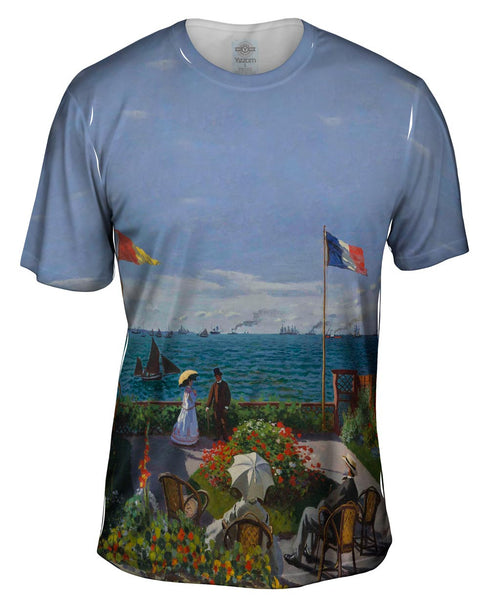 Monet -"Jardin a Sainte-Adresse" (1867) Mens T-Shirt
