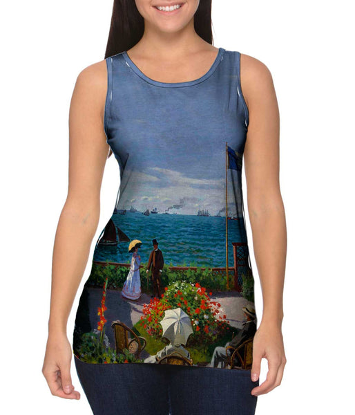 Monet -"Jardin a Sainte-Adresse" (1867)&nbsp;Womens Tank Top