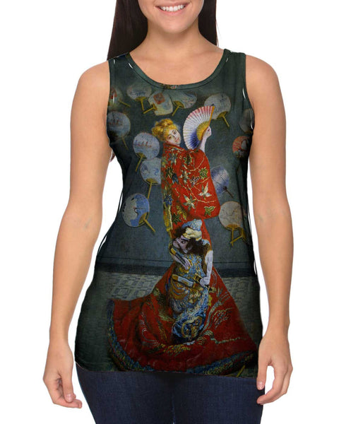 Monet -"Madame in Japanese Costume" (1875) Womens Tank Top